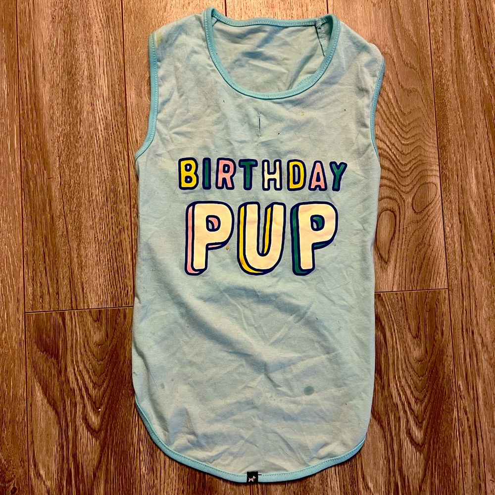 Dog Happy birthday pup shirt